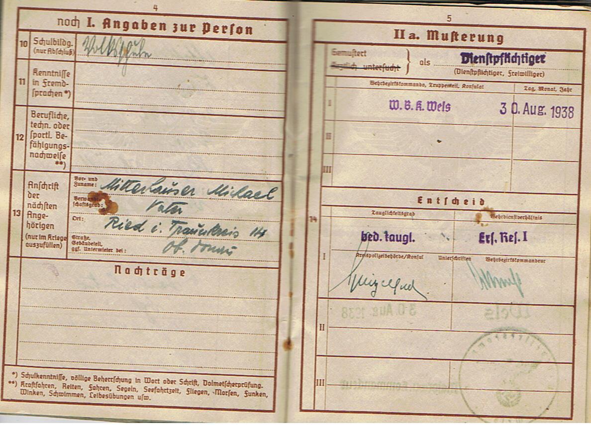 Wehrpass Obergefreiter Infantry 262.Infanterie-Division France Russia 4 awards - Image 4