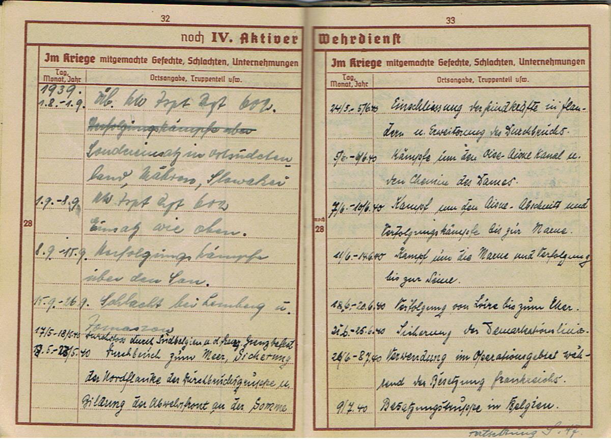 Wehrpass Obergefreiter Africa Corps field hospital Feldlazarett mot 667 Italy Napels - Image 19