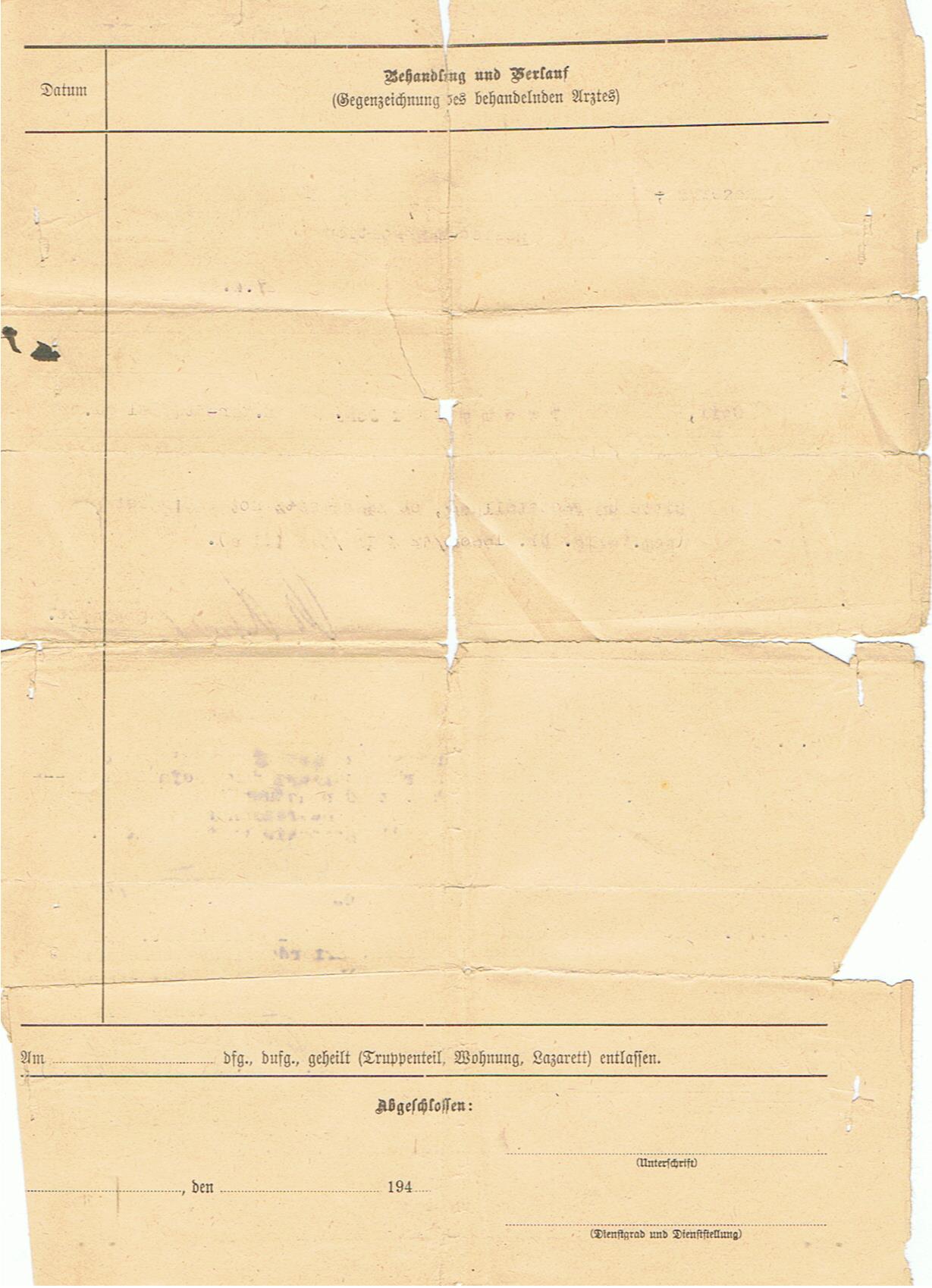 Wehrpass Obergefreiter Africa Corps field hospital Feldlazarett mot 667 Italy Napels - Image 8