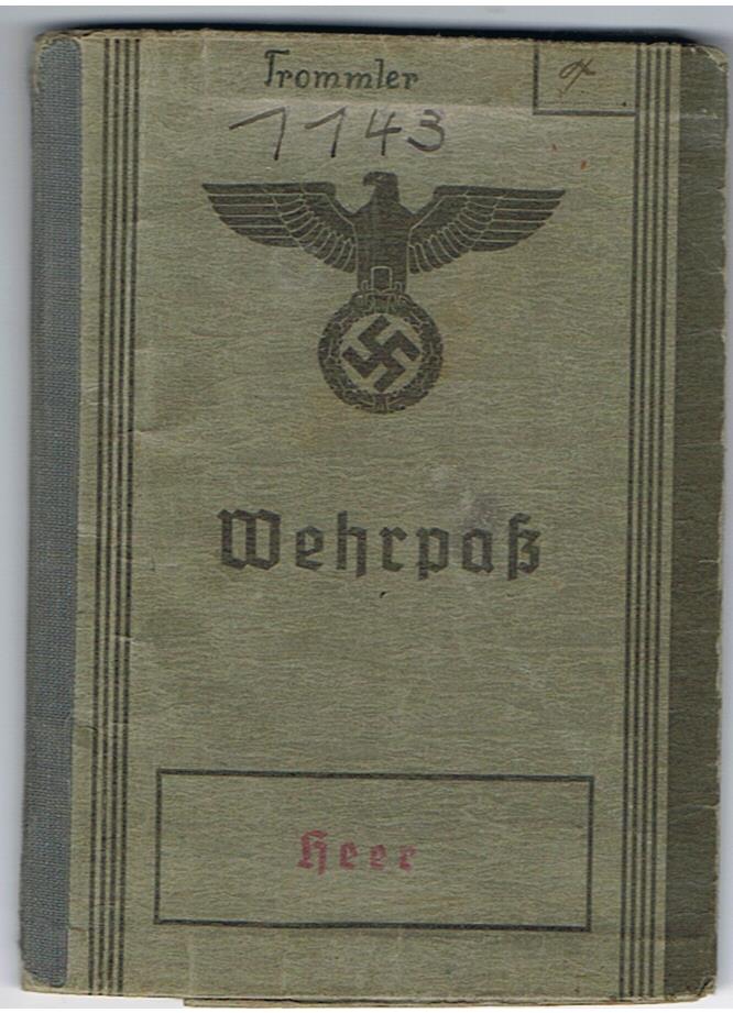 Wehrpass Obergefreiter Africa Corps field hospital Feldlazarett mot 667 Italy Napels - Image 9