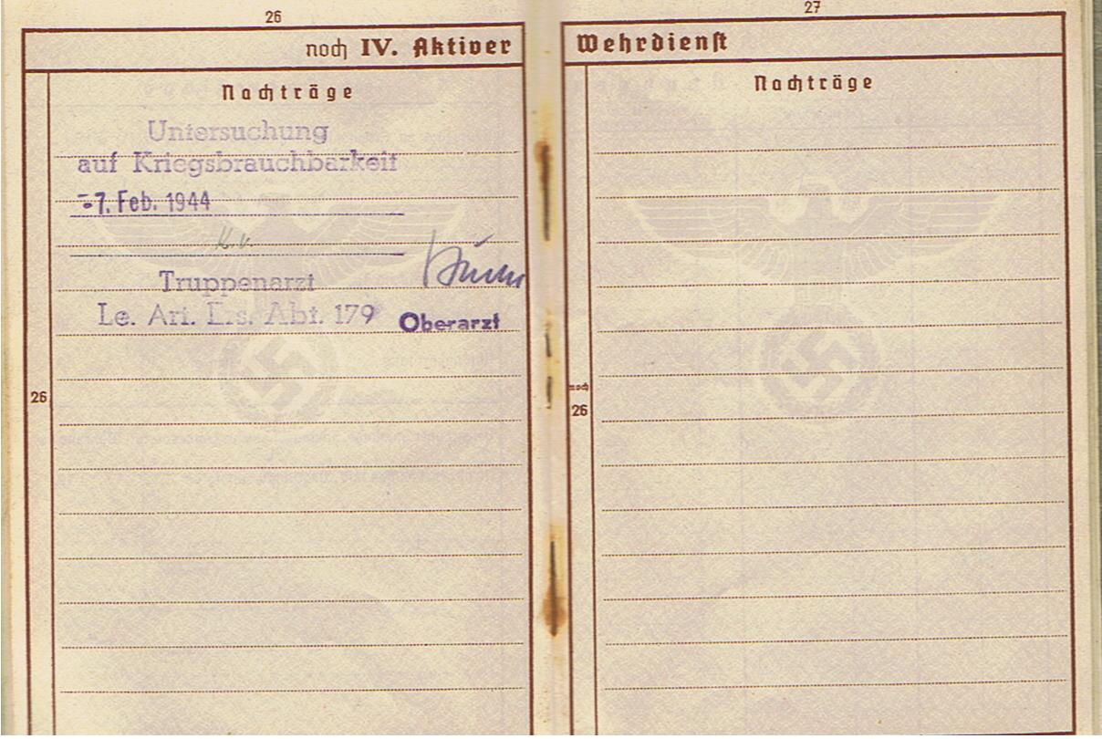 Wehrpass Obergefreiter Artillerie-Regiment 342.Infanterie-Division Russia KIA 1944 Poland - Image 13