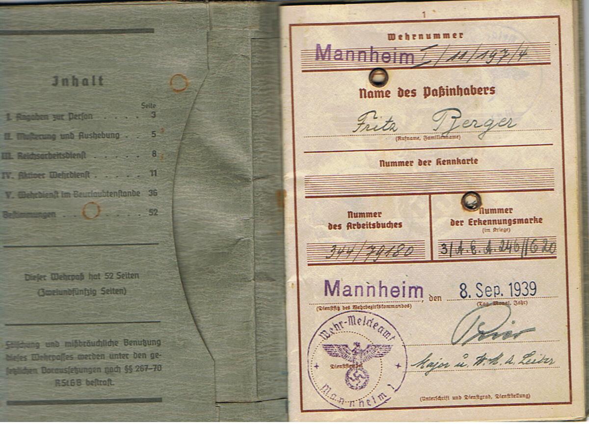 Wehrpass Obergefreiter Artillerie-Regiment 342.Infanterie-Division Russia KIA 1944 Poland - Image 6