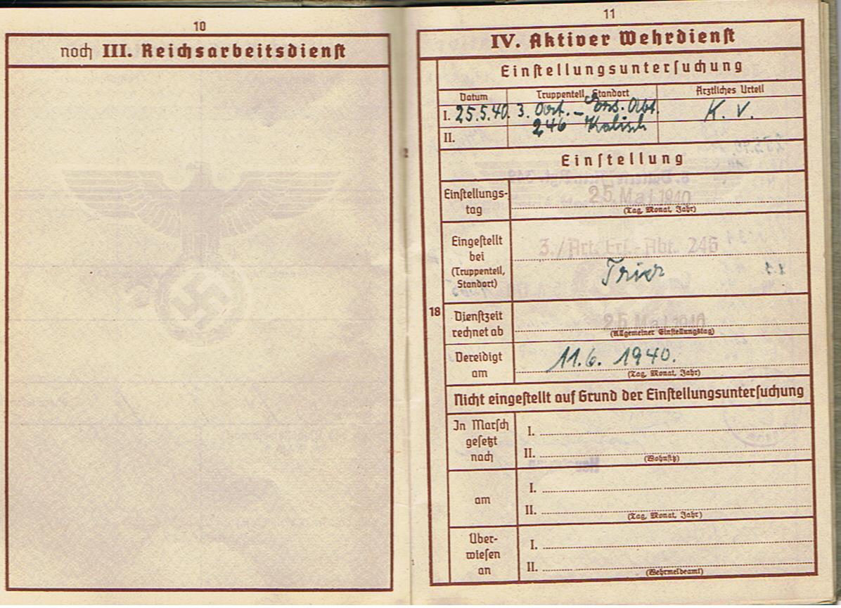 Wehrpass Obergefreiter Artillerie-Regiment 342.Infanterie-Division Russia KIA 1944 Poland - Image 9