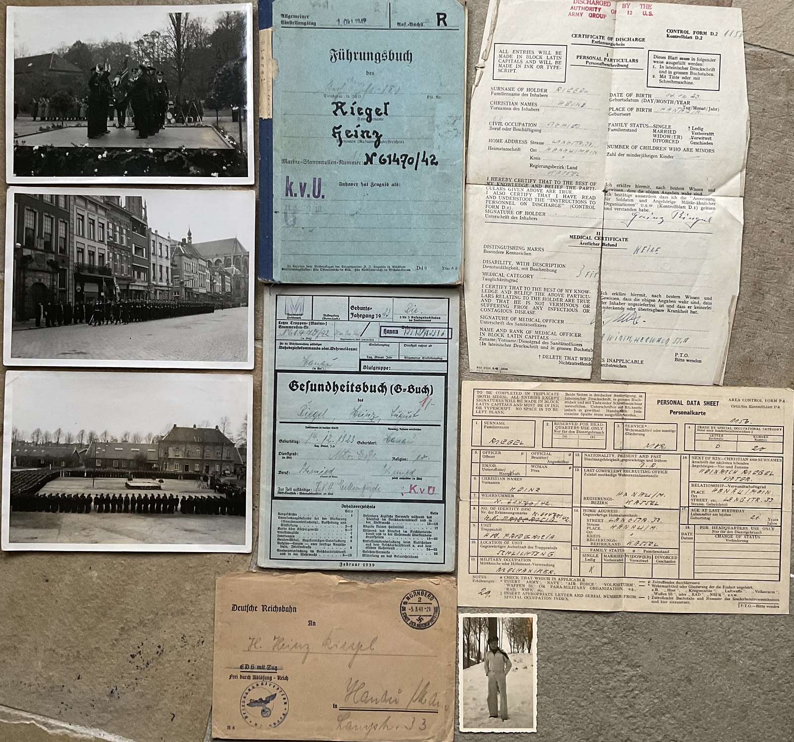 Führungsbuch photos documents Torpedo Mechanic U-Boot service