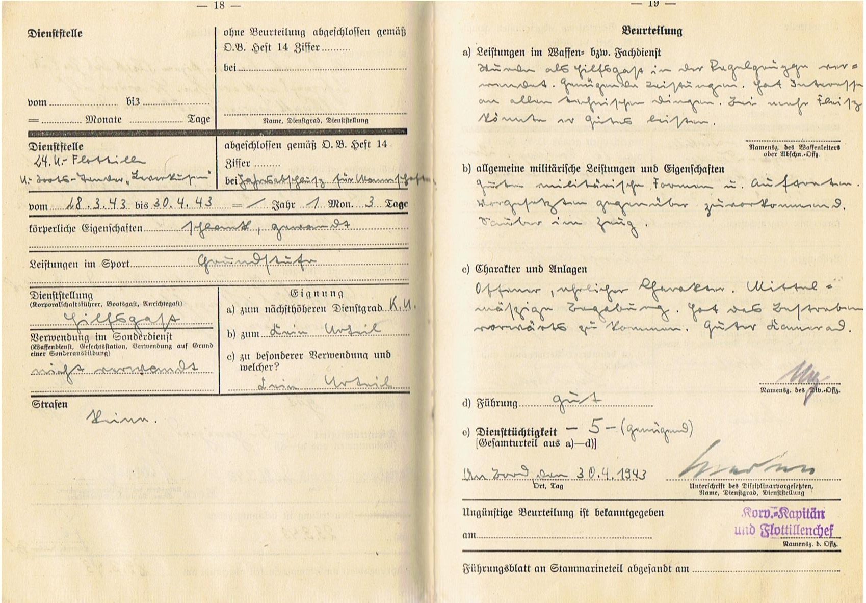Führungsbuch photos documents Torpedo Mechanic U-Boot service - Image 11