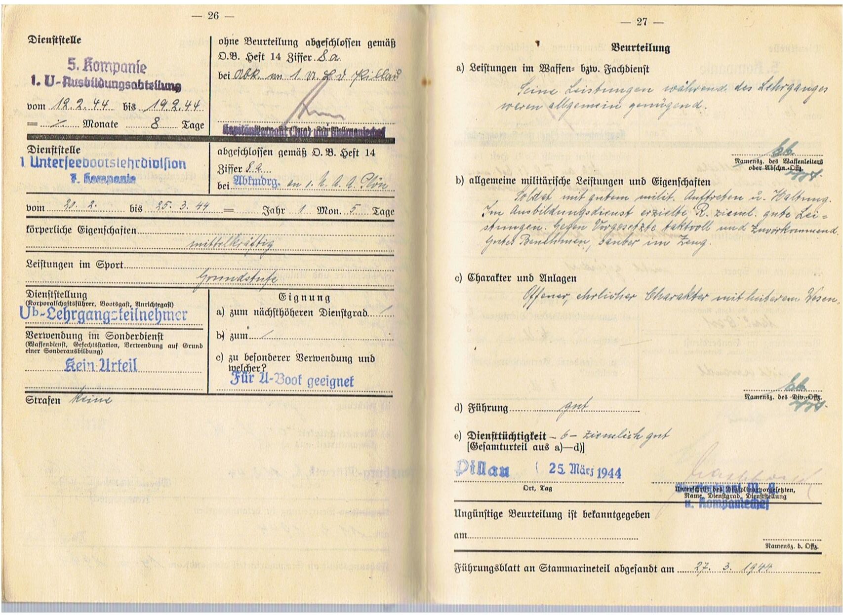 Führungsbuch photos documents Torpedo Mechanic U-Boot service - Image 15