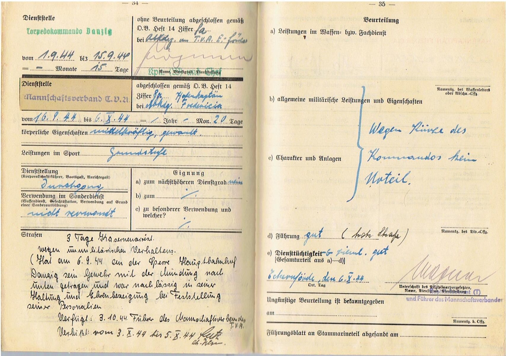 Führungsbuch photos documents Torpedo Mechanic U-Boot service - Image 19