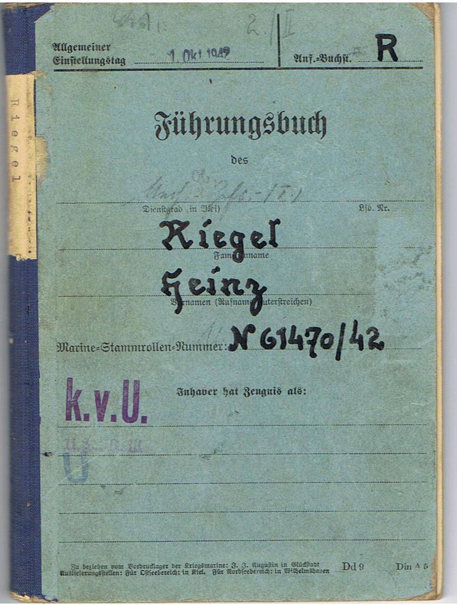 Führungsbuch photos documents Torpedo Mechanic U-Boot service - Image 2