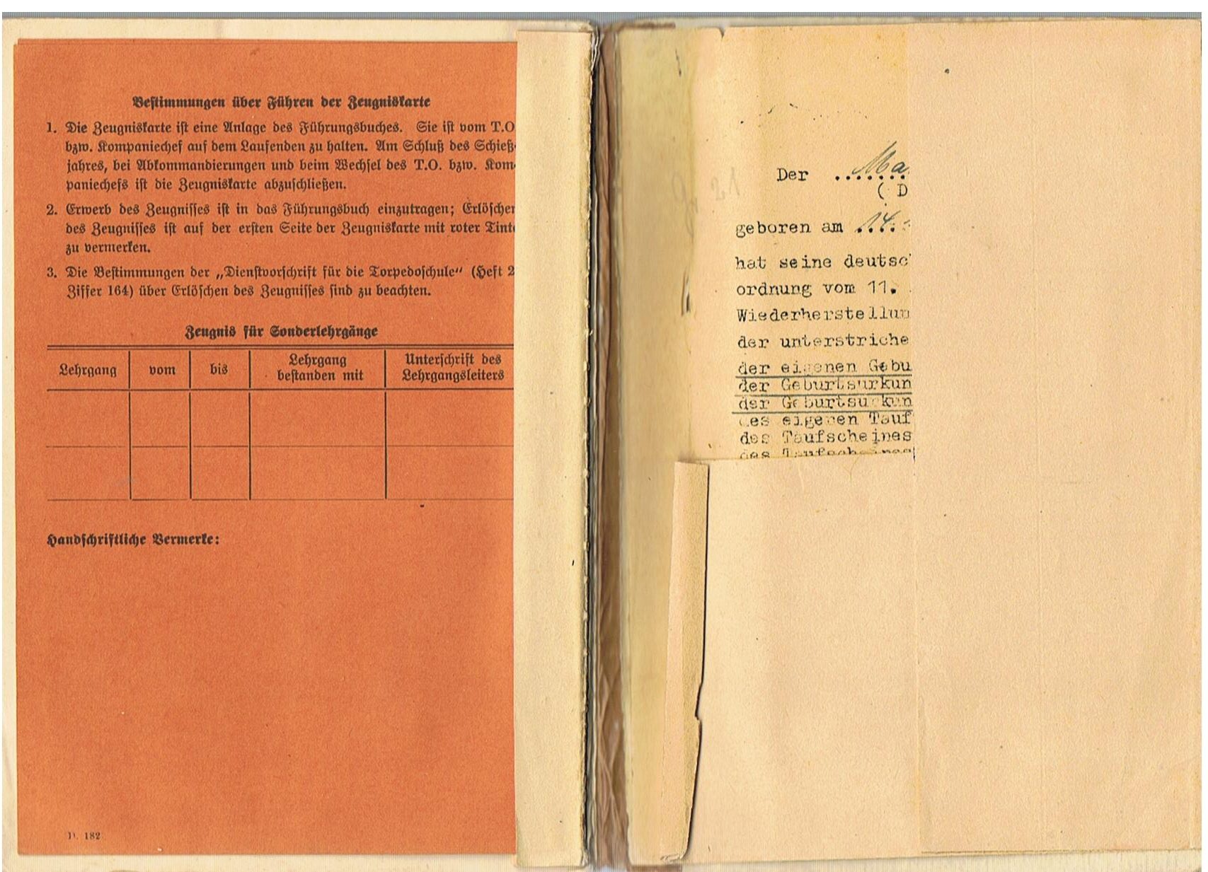 Führungsbuch photos documents Torpedo Mechanic U-Boot service - Image 22