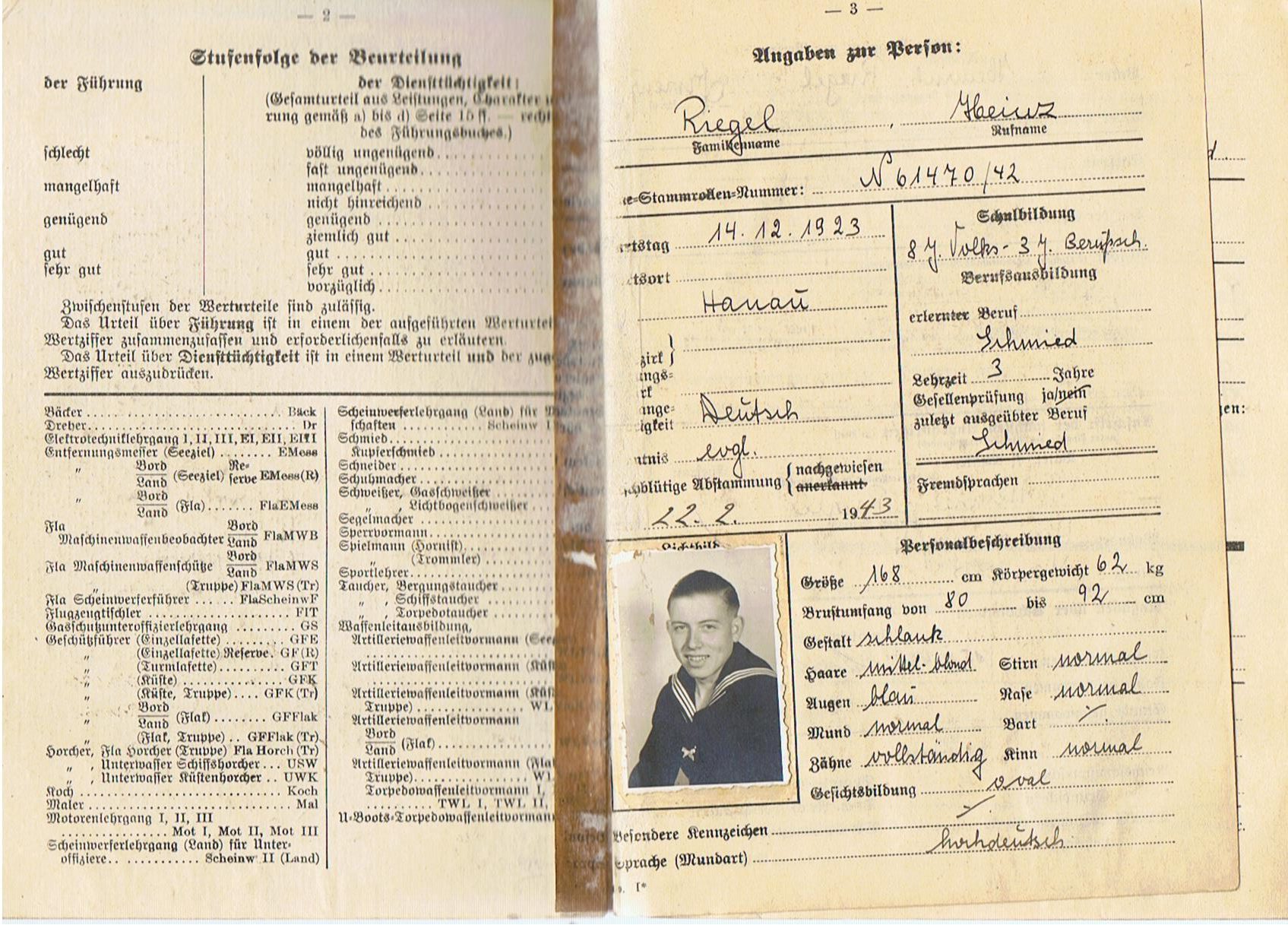 Führungsbuch photos documents Torpedo Mechanic U-Boot service - Image 3