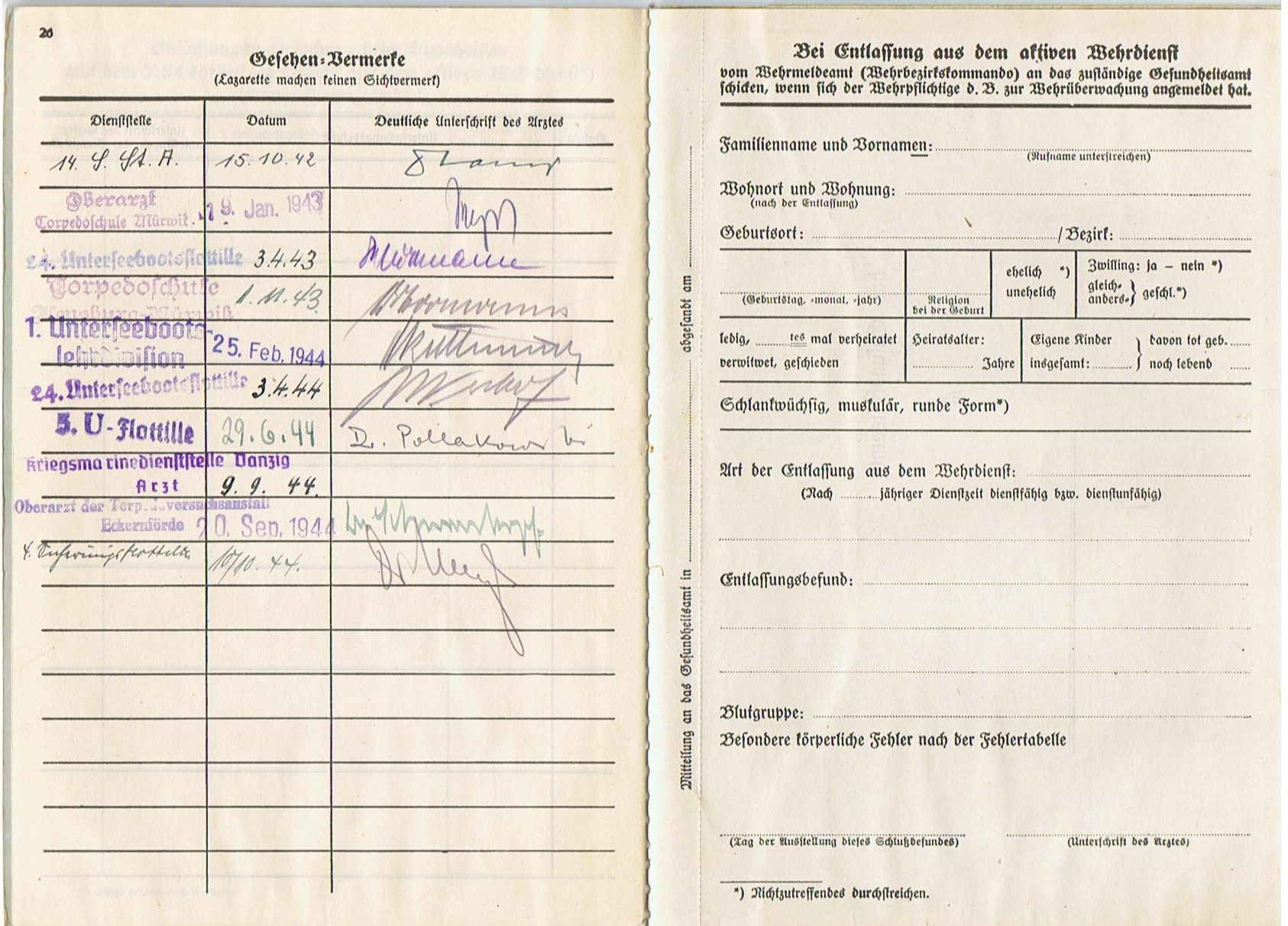 Führungsbuch photos documents Torpedo Mechanic U-Boot service - Image 38