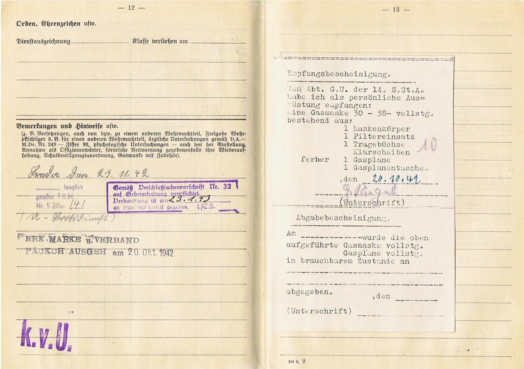 Führungsbuch photos documents Torpedo Mechanic U-Boot service - Image 8