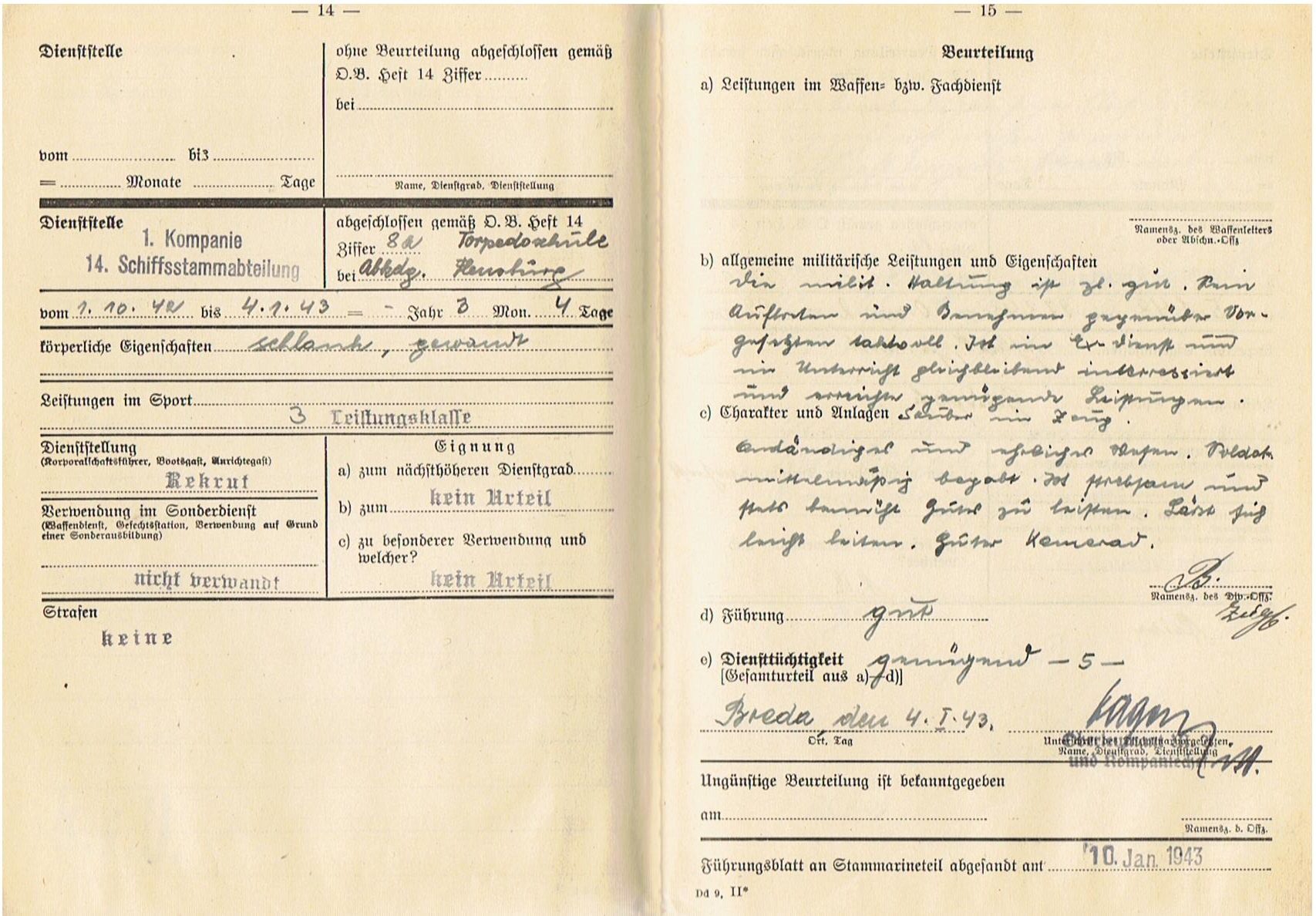 Führungsbuch photos documents Torpedo Mechanic U-Boot service - Image 9