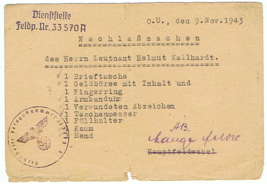 Wehrpass and EK2 Oberleutnant 387.ID 113.ID KIA Russia 1943 - Image 4