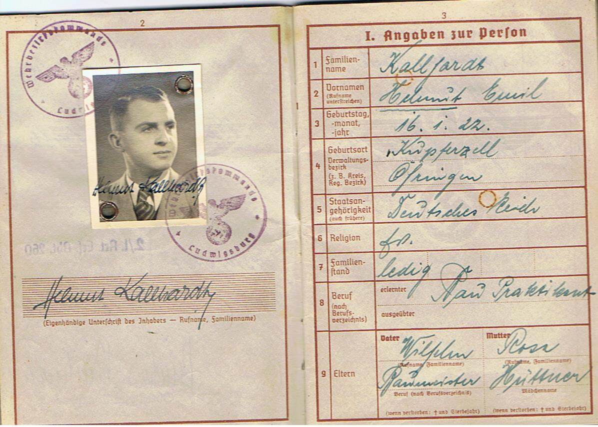 Wehrpass and EK2 Oberleutnant 387.ID 113.ID KIA Russia 1943 - Image 8