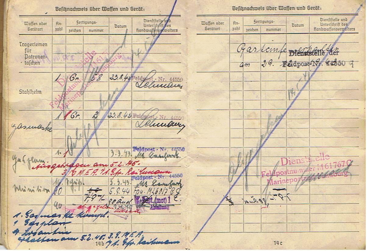 Soldbuch Kraftfahr-Obergefreiter Admiral Agais Greece and K-Verband - Image 10