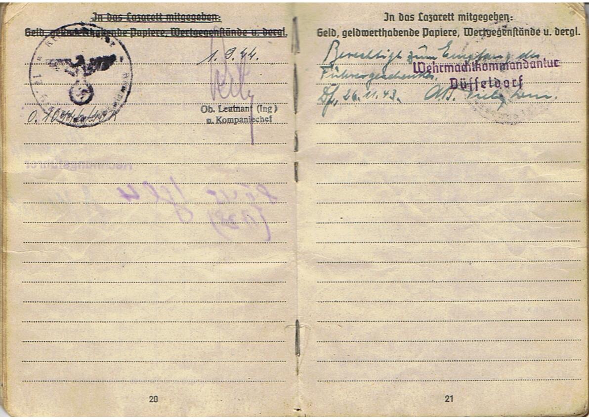 Soldbuch Kraftfahr-Obergefreiter Admiral Agais Greece and K-Verband - Image 13
