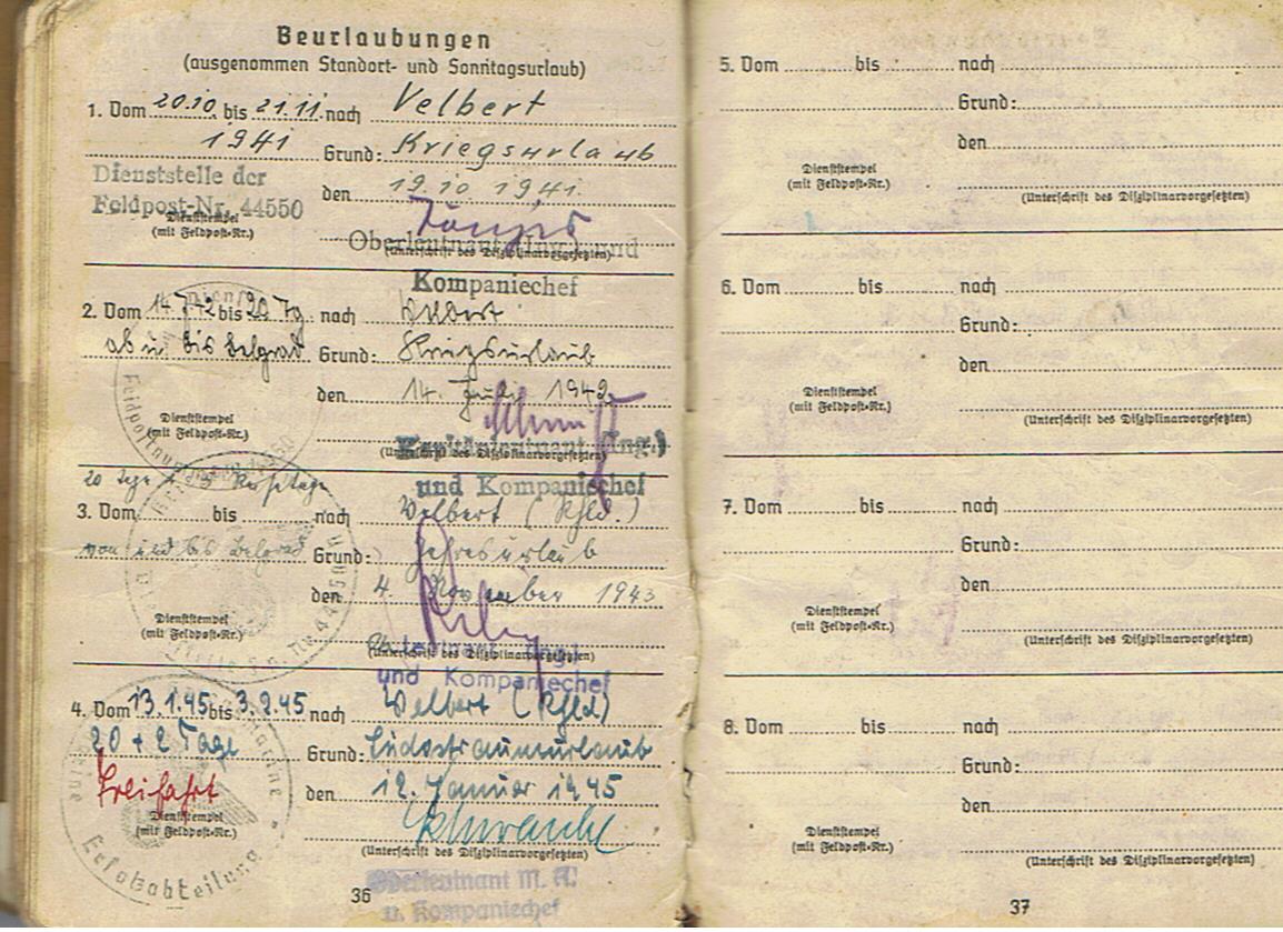 Soldbuch Kraftfahr-Obergefreiter Admiral Agais Greece and K-Verband - Image 18