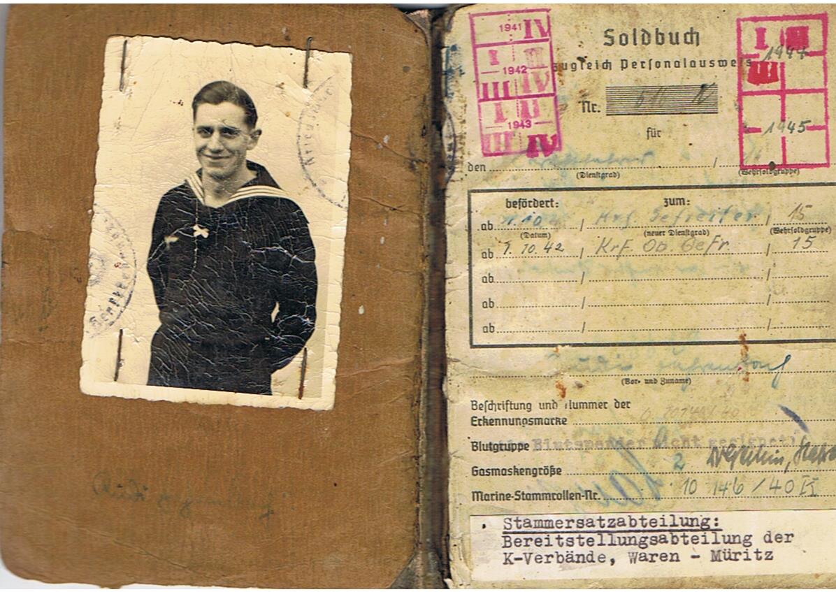 Soldbuch Kraftfahr-Obergefreiter Admiral Agais Greece and K-Verband - Image 2