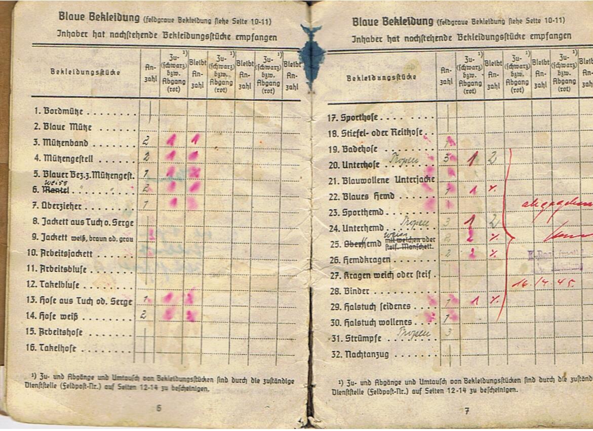 Soldbuch Kraftfahr-Obergefreiter Admiral Agais Greece and K-Verband - Image 5