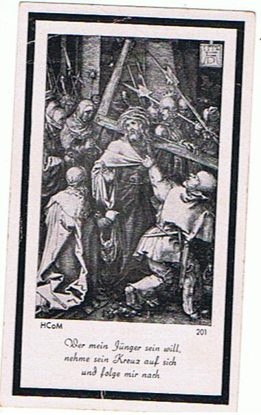 Obituary card Gefreiter Panzerjäger 1942 Stalingrad - Image 2