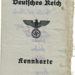 Third Reich ID card Kennkarte 1943 woman Breslau